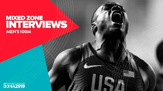 Men's 100m Interviews | World Athletics Championships Doha 2019