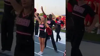 Cheerleader Gets Into the Groove During Game