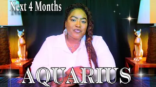 AQUARIUS - These Things Are Coming for You NEXT 4 Months ☽ Psychic Tarot Prediction ✵ Astro Travel ✨