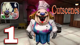 Ice Scream 6 All Cutscenes | Ice Scream Escape Ending | By Keplerians Horror Games