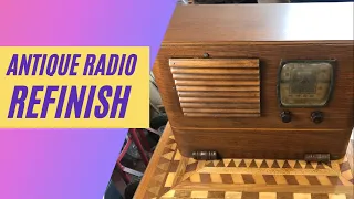 Antique Radio Refinish