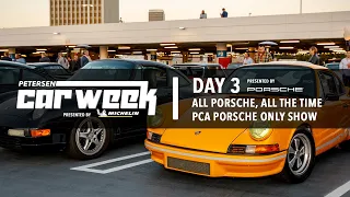 PCA PORSCHE SHOW, CHRIS HARRIS TOP GEAR INTERVIEW & RUF SHOP TOUR | PETERSEN CAR WEEK DAY 3 EP. 4