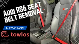 How to Remove Front Seat Belts - Audi A6 S6 RS6 (C8 platform) - Part 1