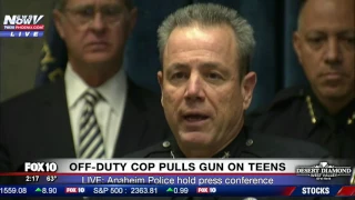PRESS CONFERENCE: Anaheim Police Respond to Viral Video of Off-Duty Cop Pulling Gun on Teens (FNN)