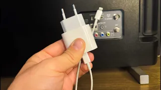 Insert the charger into the TV - Watch all channels