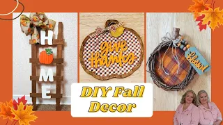 3 AUTUMN DECOR DIY's on a Budget |  FALL FEST Home Decor Tutorials | Beginner Projects