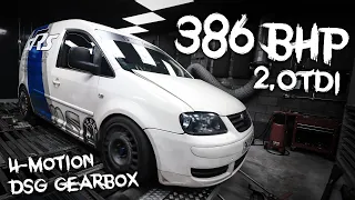 SAVAGE!!! 386BHP 2.0 TDI CR DSG 4-Motion VW Caddy Van! - SRS Automotive / Darkside Developments