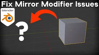 How to Fix Mirror Modifier not Working (Blender Tutorial)