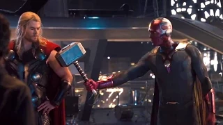 Avengers  Age Of Ultron CLIP – Vision Lifts Thor's Hammer (HD) Marvel Superhero Movie 2015