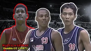 Kerby Raymundo NCAA Debut | Willie Miller 2nd year | Mapua vs Letran 1997 2OT Game Highlights