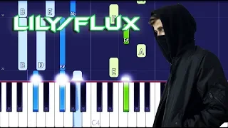 Alan Walker, K-391 & Emelie Hollow - Lily (FLUX) Piano Tutorial EASY (Piano Cover)