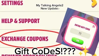 My Talking Angela2 Update: There are Gift CODES for Angela2!?!? What is It?. (Read desc important)