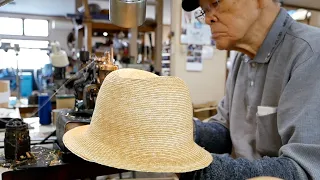 Straw hat manufacturing process! A Japanese hat factory with over 140 years of history