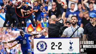 Chelsea 2-2 Tottenham,Conte & Tuchel's "Brawl" with Crazy Scenes 🔥Koulibaly & James Goals,Cucurella