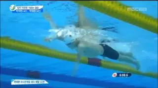 Sun Yang - underwater shot (Final 1500M freestyle at Incheon - Asian Games)