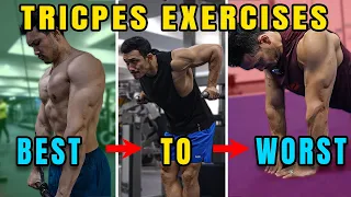 TRICEPS Exercises Ranked BEST To WORST in HINDI [सबसे अच्छी से लेकर सबसे बेकार TRICEPS एक्सरसाइज]