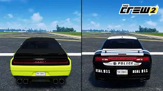 The Crew 2 | Dodge Challenger SRT Hellcat 2017 vs. Dodge Charger SRT-8 2012 Performance Comparison