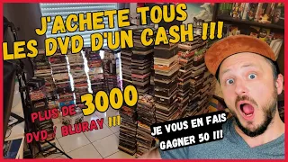 J'achète plus de 3000 DVD et Bluray !!