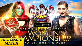 RHEA RIPLEY VS ASUKA WRESTLEMANIA 37 FULL MATCH WWE 2K20