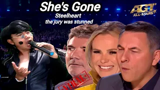 Judges stunned, America's Got Talent | The man sings the song She's Gone beautifully.Golden Buzzer