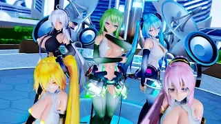 [MMD] 被害妄想携帯女子（笑）/ Persecution Complex Cellphone Girl (LOL)  (GUMI, Miku, Luka, Neru Haku) (UHD 4K)