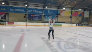 'Now We Are Free', Gladiator Skating Improv, (Old Video)