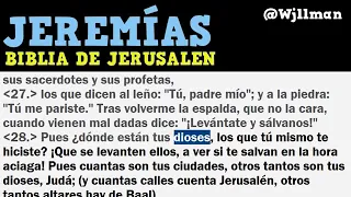 Libro de Jeremías Completo   Biblia Católica de Jerusalén