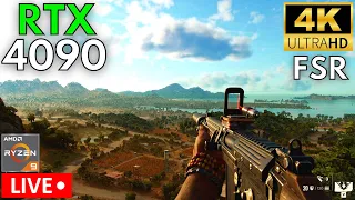 🔴 LIVE | Far Cry 6: RTX 4090 + Ryzen 9 5950X | 4K | Ultra Settings | FSR