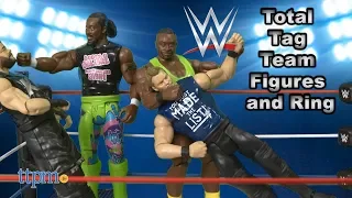 WWE Total Tag Team Figures and Ring from Mattel
