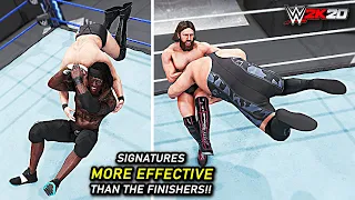 WWE 2K20 Top 10 Signatures Looks More Effective Than The Finishers! Part 2