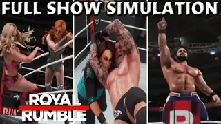 WWE 2K19 SIMULATION: ROYAL RUMBLE 2019 FULL SHOW HIGHLIGHTS