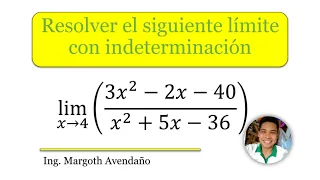 salvar la indeterminación del tipo 0/0 aplicando el caso 7 y 6 de factorización o método del aspa