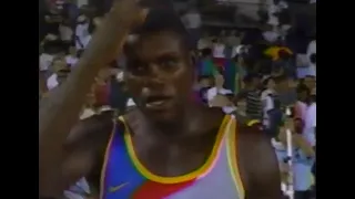 Men's 100m Final - 1996 U. S. Olympic Trials Carl Lewis Lose To Injury Finished 8th place 10.21.