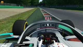 Assetto Corsa F1 2019 Hamilton on board monza Halo Hud