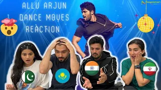 Reacting to Allu Arjun's Complicated Dance Moves | The Best Dancer?? | Foreigners React |