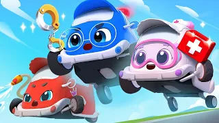 Little Rescue Squad - Fire Truck, Police Car, Ambulance | + More Kids Songs | BabyBus - Cars World