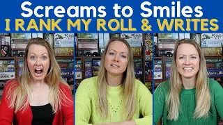 MY TOP Roll & Writes | I Rank All My Roll & Write Games From Screams to Smiles!