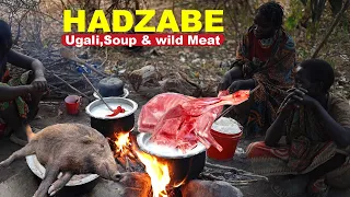 What Kind Of Soup Do Hadzabe Tribe Cook when Hungry?|HADZABE Culture||Hunter Gatherer life
