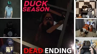 Let's Players Reaction To The Dead Ending - Duck Season