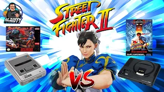 Streetfighter 2 Super Nintendo VS Sega Megadrive Comparison