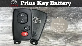 How To Replace 2010 - 2015 Toyota Prius Key Fob Battery - Change Replacement Prius Remote Batteries