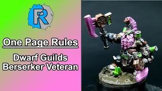 Berserker Veteran - Dwarf Guilds - One Page Rules | 3D Printed Army | Necromunda Inspired