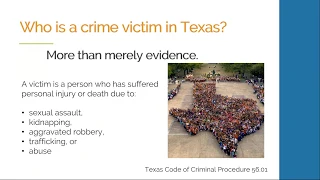 Texas' Crime Victim's Rights Act: A Toolkit for the Legal Advocate