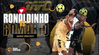 Show de Ronaldinho Gaúcho e Romário na praia da Barra-RJ