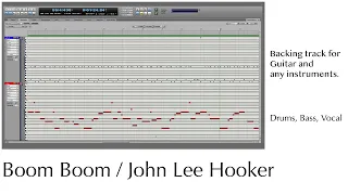 Boom Boom Backing track / John Lee Hooker