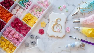 ROYAL ICING FLOWERS TUTORIAL ~ How to make 4 simple & beautiful flowers