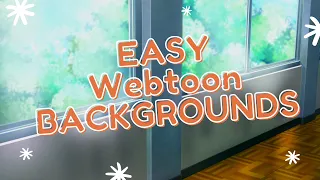 Webtoon Backgrounds Made Easy || USING CLIP STUDIO PAINT || MY ART PROCESS