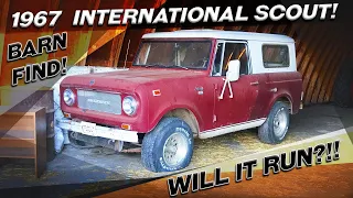 Barn Find! 1967 International Harvester Scout! Will it Run?!?