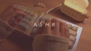 [Cozy ASMR] My Acrylic Keyboard Collection (no mid-roll ads) ☁