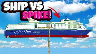 What Happens When You Split a Cruise Ship with a SPIKE in Floating Sandbox?